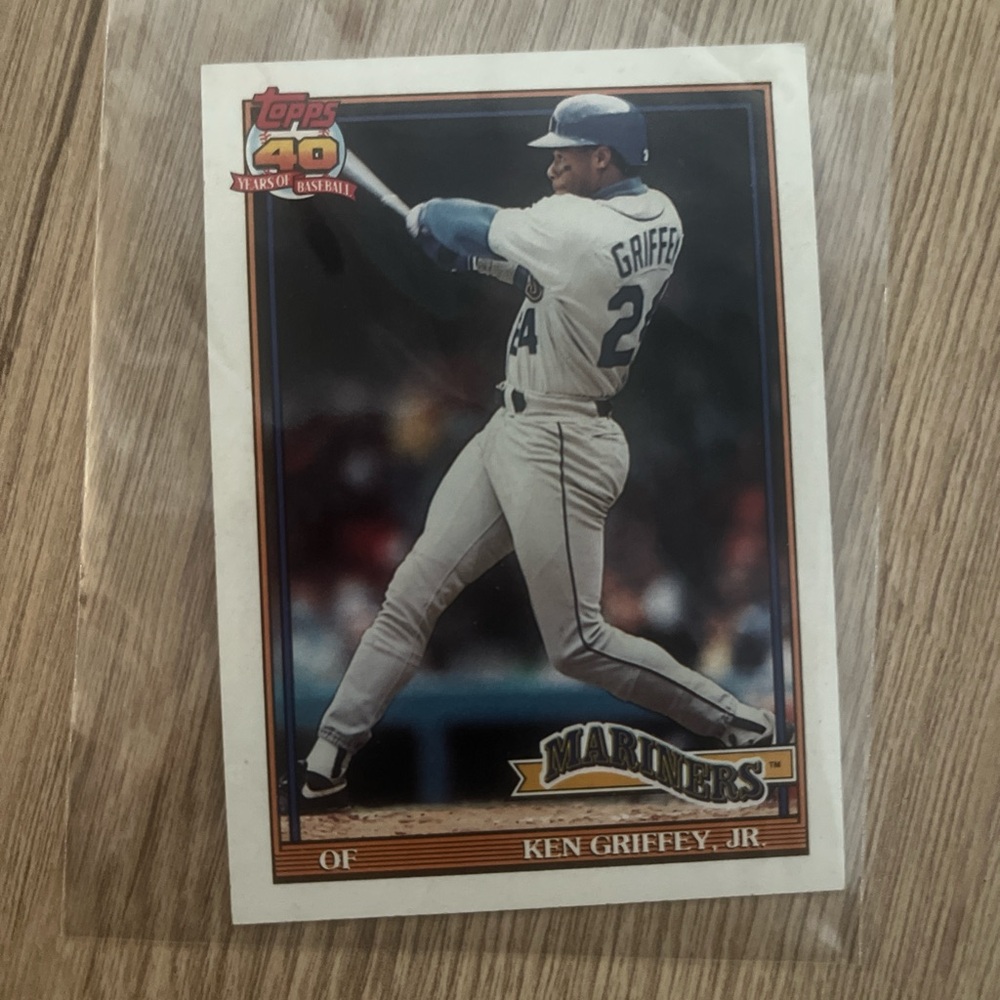 Topps Red and Blue Ken Griffey Jr. Card
